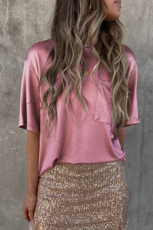 Loose Fit T-Shirt in Pink