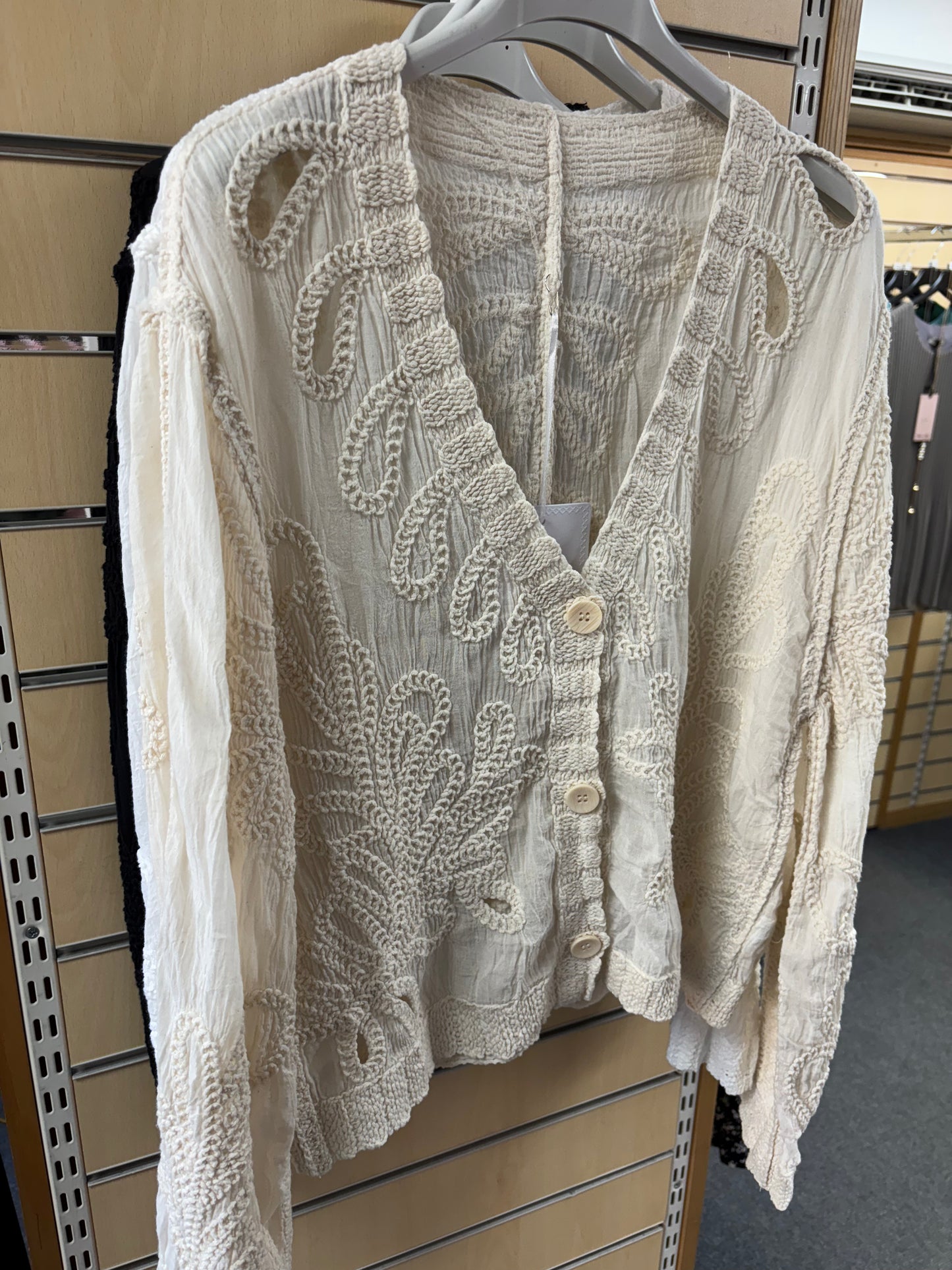 Embroidered Cardigan