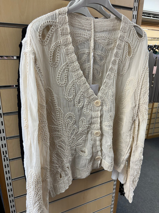 Embroidered Cardigan