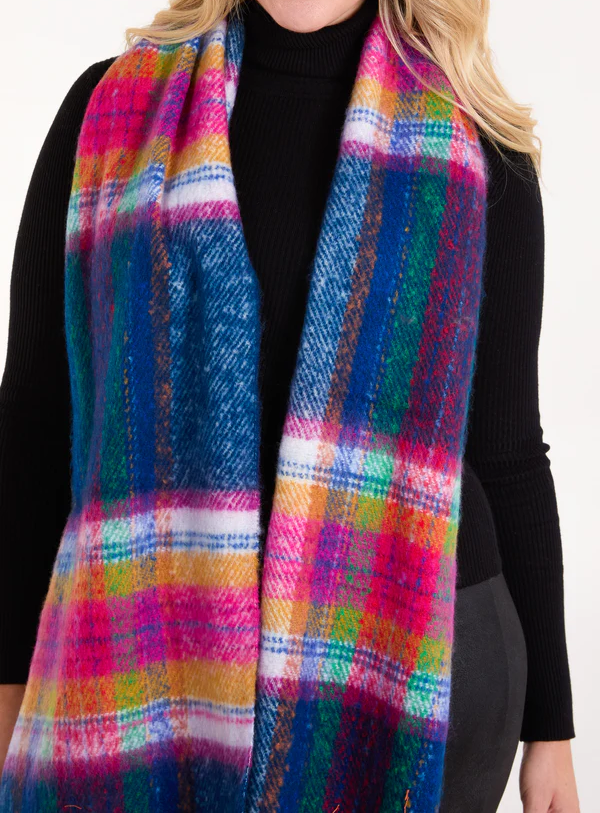 Large Colourful Print Scarf