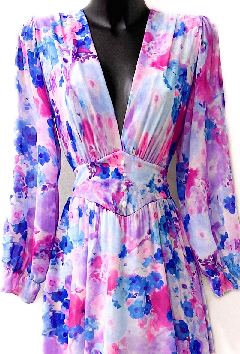Floral Maxi Dress Made in Italy