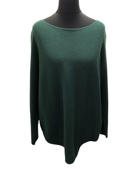 Soft Knit Jumper in Bottle Green