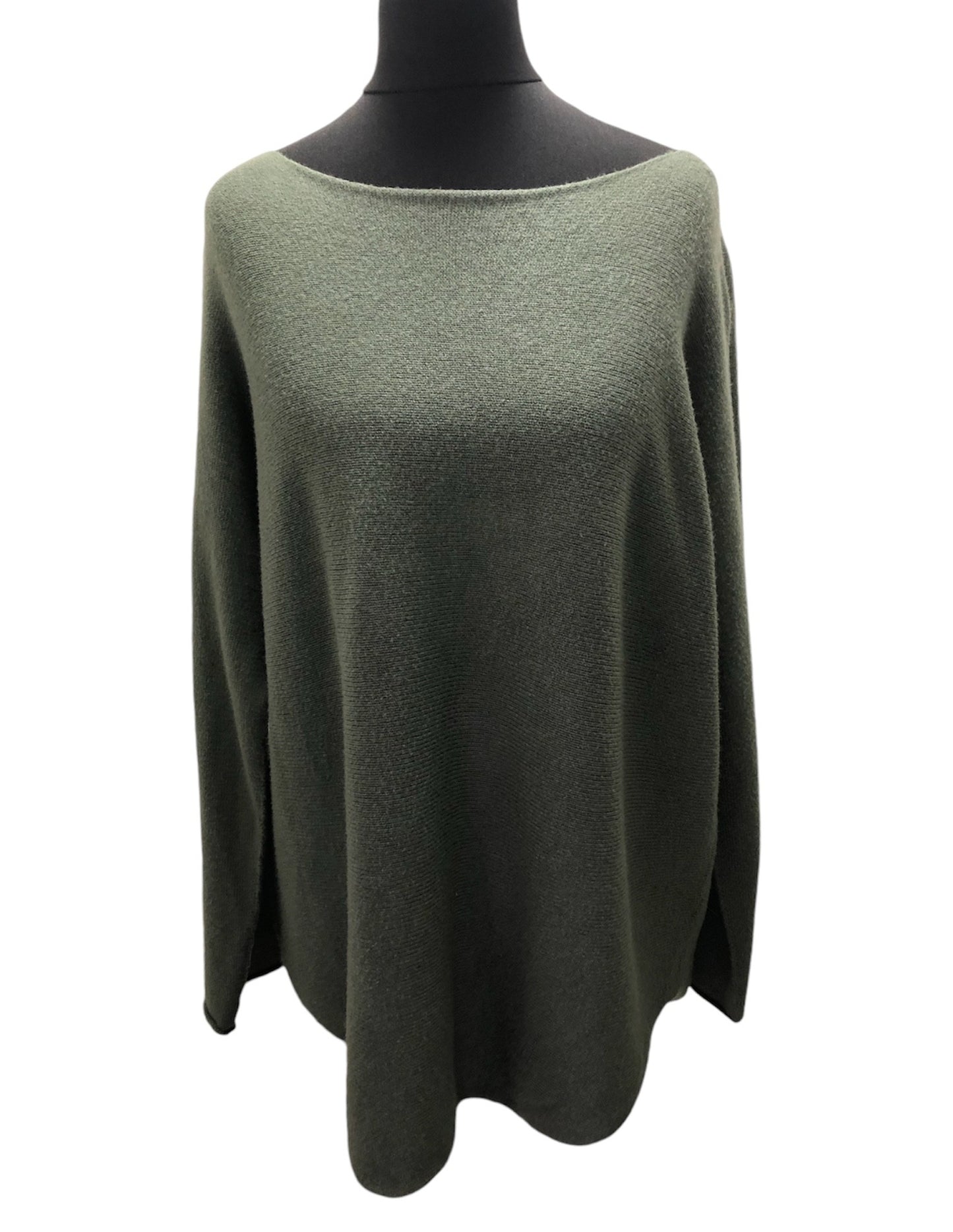 Soft Knit jumper in Khaki Green