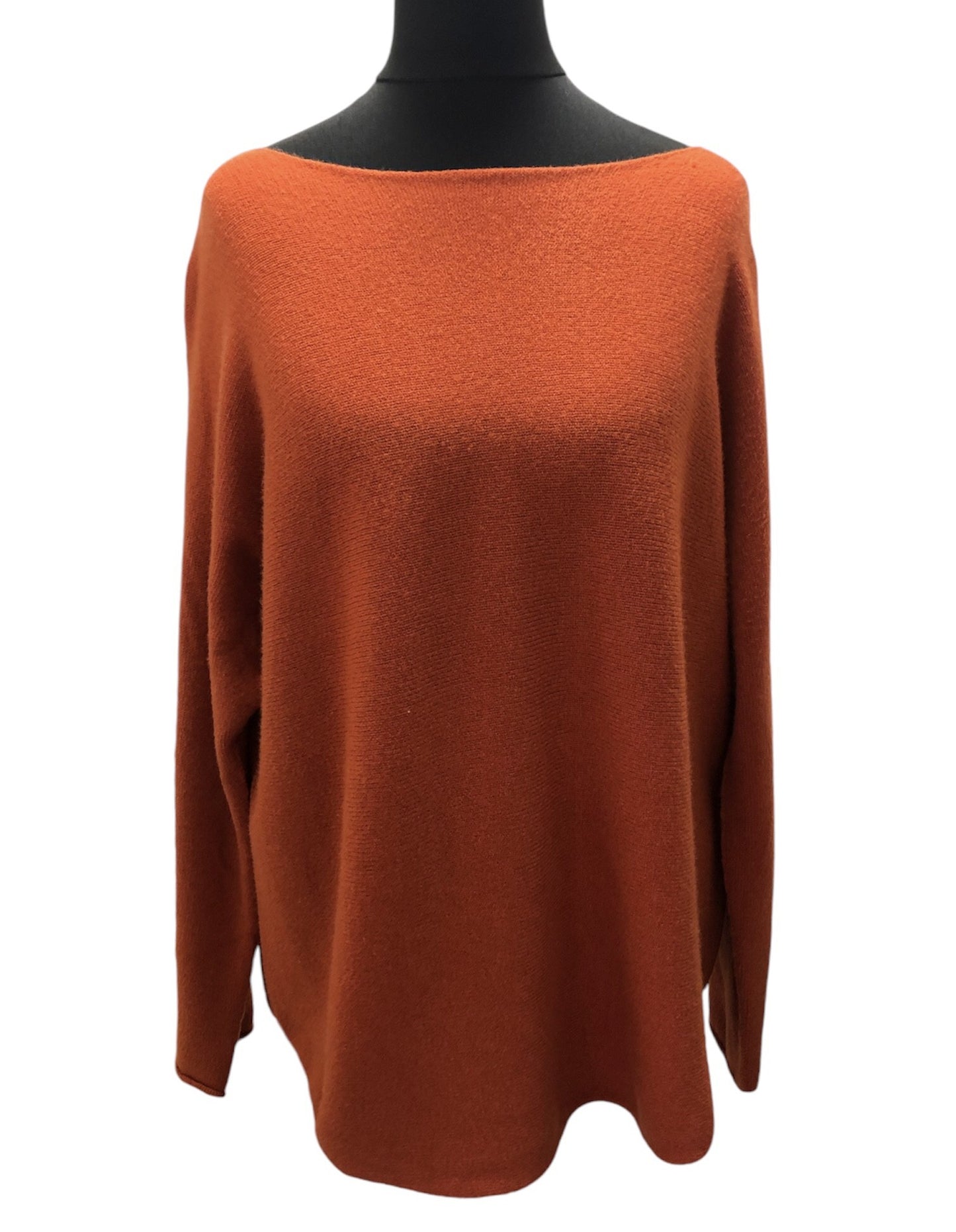 Soft Knit Jumper in Burnt Orange