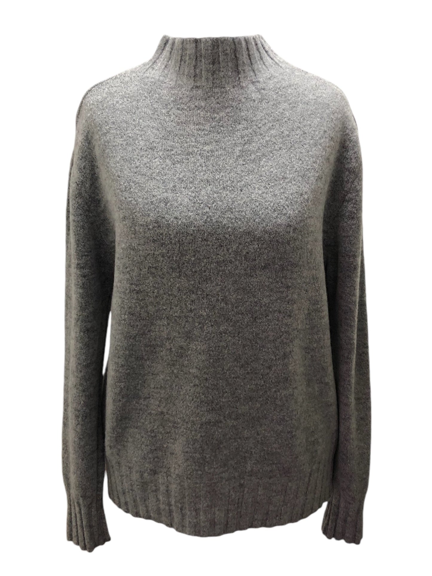 High Neck Jumper in Grey