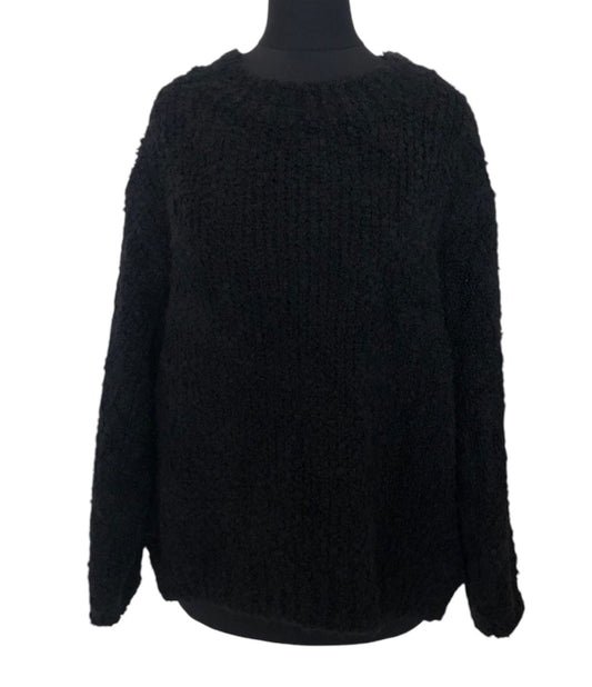 Fluffy Jumper in Black