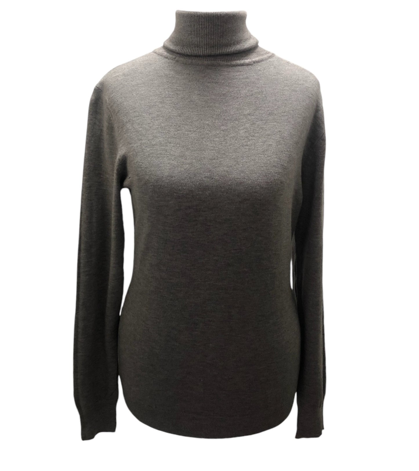 Soft Knit Polo Neck in Grey